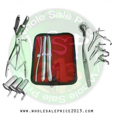  Hegar uterine dilator 3 pieces set, 5-6, 15-16, 17-18, pinwheel,mathieu, grave 3pcs, collin 3pcs