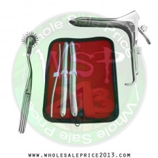  Hegar uterine dilator 3 pieces set, 5-6, 15-16, 17-18, pinwheel, grave large