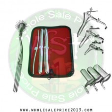  Hegar uterine dilator 3 pieces set, 5-6, 15-16, 17-18, pinwheel, grave 3pcs, collin 3pcs