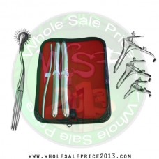  Hegar uterine dilator 3 pieces set, 5-6, 15-16, 17-18, pinwheel, grave 3pcs