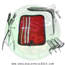Hegar uterine dilator 3 pieces set, 5-6, 9-10, 11-12, mathieu speculum, grave large, collin 3pcs
