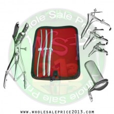 Hegar uterine dilator 3 pieces set, 5-6, 9-10, 11-12, mathieu speculum, grave 3pcs, collin large