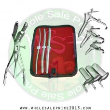 Hegar uterine dilator 3 pieces set, 5-6, 9-10, 11-12, mathieu speculum, grave 3pcs, collin 3pcs