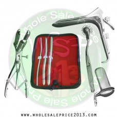 Hegar uterine dilator 3 pieces set, 5-6, 9-10, 11-12, pinwheel, mathieu, grave large, collin large