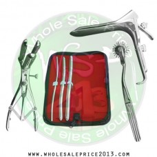 Hegar uterine dilator 3 pieces set, 5-6, 9-10, 11-12, pinwheel, mathieu, grave large