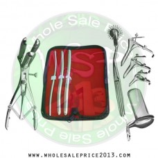 Hegar uterine dilator 3 pieces set, 5-6, 9-10, 11-12, pinwheel, mathieu, grave 3pcs, collin large