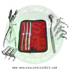 Hegar uterine dilator 3 pieces set, 5-6, 9-10, 11-12, pinwheel, mathieu, grave 3pcs, collin 3pcs