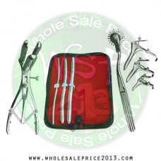 Hegar uterine dilator 3 pieces set, 5-6, 9-10, 11-12, pinwheel, mathieu, grave 3pcs