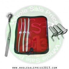 Hegar uterine dilator 3 pieces set, 5-6, 9-10, 11-12, pinwheel, collin 3pcs