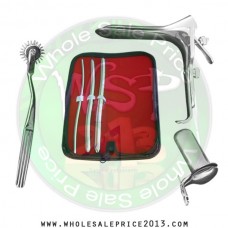 Hegar uterine dilator 3 pieces set, 5-6, 9-10, 11-12, pinwheel, grave large, collin large