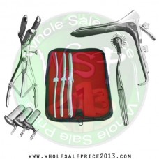 Hegar uterine dilator 3 pieces set, 5-6, 9-10, 13-14, pinwheel, mathieu, grave large, collin 3pcs