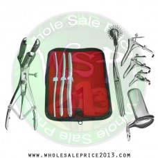 Hegar uterine dilator 3 pieces set, 5-6, 9-10, 13-14, pinwheel, mathieu, grave 3pcs, collin large