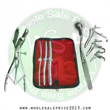 Hegar uterine dilator 3 pieces set, 5-6, 9-10, 13-14, pinwheel, mathieu, grave 3pcs