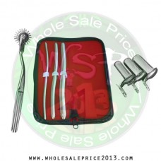 Hegar uterine dilator 3 pieces set, 5-6, 9-10, 13-14, pinwheel, collin 3pcs