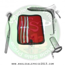 Hegar uterine dilator 3 pieces set, 5-6, 9-10, 13-14, pinwheel, grave large, collin large