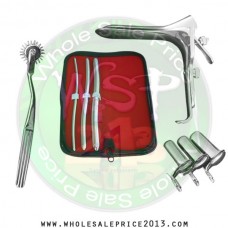 Hegar uterine dilator 3 pieces set, 5-6, 9-10, 13-14, pinwheel, grave large, collin 3pcs