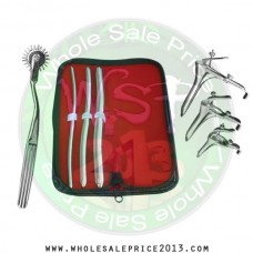 Hegar uterine dilator 3 pieces set, 5-6, 9-10, 13-14, pinwheel, grave 3pcs