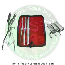 Hegar uterine dilator 3 pieces set, 5-6, 9-10, 15-16, mathieu speculum, collin 3pcs