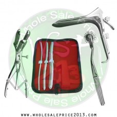 Hegar uterine dilator 3 pieces set, 5-6, 9-10, 15-16, pinwheel, mathieu, grave large