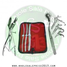 Hegar uterine dilator 3 pieces set, 5-6, 9-10, 15-16, pinwheel, mathieu, grave 3pcs