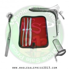Hegar uterine dilator 3 pieces set, 5-6, 9-10, 15-16, pinwheel, grave large, collin large