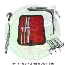 Hegar uterine dilator 3 pieces set, 5-6, 9-10, 15-16, pinwheel, grave large, collin 3pcs