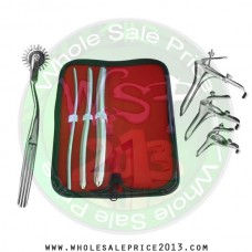 Hegar uterine dilator 3 pieces set, 5-6, 9-10, 15-16, pinwheel, grave 3pcs