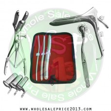 Hegar uterine dilator 3 pieces set, 5-6, 11-12, 17-18,  pinwheel, mathieu, grave small, collin 3pcs