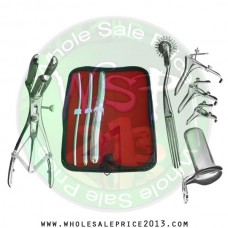 Hegar uterine dilator 3 pieces set, 5-6, 9-10, 17-18, pinwheel, mathieu, grave 3pcs, collin large
