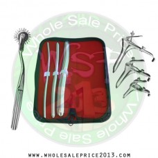 Hegar uterine dilator 3 pieces set, 5-6, 11-12, 17-18, pinwheel, grave 3pcs