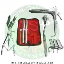  Hegar uterine dilator 3 pieces set,3-4, 15-16, 17-18, pinwheel, mathieu, grave large, collin 3pcs
