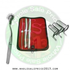  Hegar uterine dilator 3 pieces set,3-4, 15-16, 17-18, pinwheel, collin 3pcs