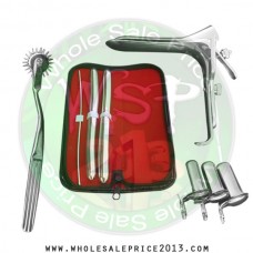  Hegar uterine dilator 3 pieces set,3-4, 15-16, 17-18, pinwheel, grave large, collin 3pcs