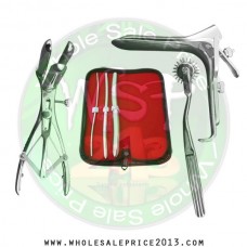 Hegar uterine dilator 3 pieces set,3-4, 7-8, 13-14, pinwheel, mathieu, grave medium