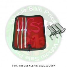  Hegar uterine dilator 3 pieces set, 5-6, 7-8, 11-12, collin 3pcs