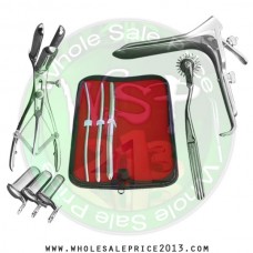 Hegar uterine dilator 3 pieces set, 5-6, 7-8, 11-12, pinwheel, mathieu, grave large, collin 3pcs