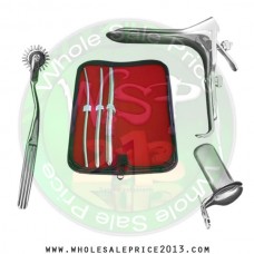 Hegar uterine dilator 3 pieces set, 5-6, 7-8, 11-12, pinwheel, grave large, collin large