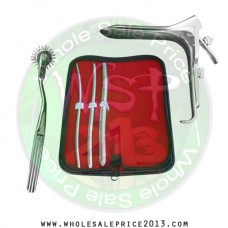 Hegar uterine dilator 3 pieces set, 5-6, 7-8, 11-12, pinwheel, grave large