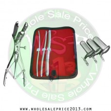 Hegar uterine dilator 3 pieces set, 5-6, 7-8, 13-14, mathieu speculum, collin 3pcs