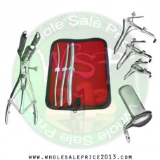 Hegar uterine dilator 3 pieces set, 5-6, 7-8, 13-14, mathieu speculum, grave 3pcs, collin large