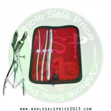 Hegar uterine dilator 3 pieces set, 5-6, 7-8, 13-14, mathieu speculum