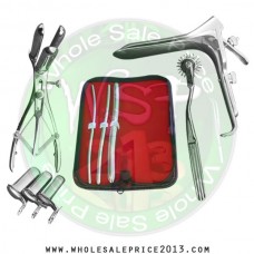 Hegar uterine dilator 3 pieces set, 5-6, 7-8, 13-14, pinwheel, mathieu, grave large, collin 3pcs