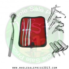 Hegar uterine dilator 3 pieces set, 5-6, 7-8, 13-14, pinwheel, grave 3pcs, collin 3pcs