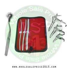 Hegar uterine dilator 3 pieces set, 5-6, 7-8, 13-14, pinwheel, grave 3pcs