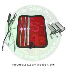 Hegar uterine dilator 3 pieces set, 5-6, 7-8, 15-16, mathieu speculum, collin 3pcs