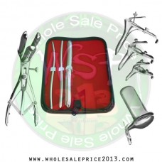Hegar uterine dilator 3 pieces set, 5-6, 7-8, 15-16, mathieu speculum, grave 3pcs, collin medium