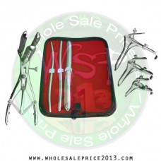 Hegar uterine dilator 3 pieces set, 5-6, 7-8, 15-16, mathieu speculum, grave 3pcs