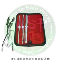 Hegar uterine dilator 3 pieces set, 5-6, 7-8, 15-16, mathieu speculum