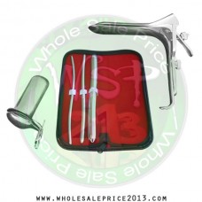 Hegar uterine dilator 3 pieces set, 5-6, 7-8, 15-16, grave small, collin large