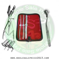Hegar uterine dilator 3 pieces set, 5-6, 7-8, 15-16, pinwheel, mathieu, collin 3pcs